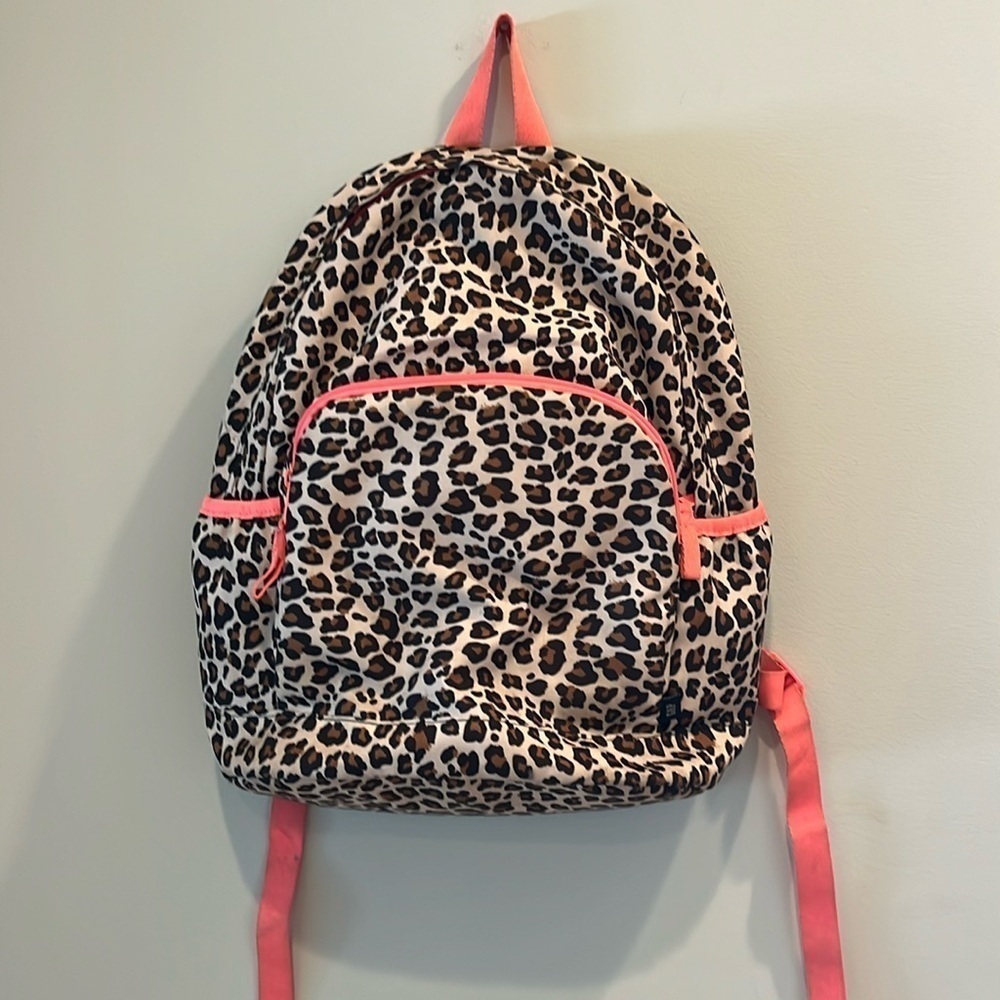 GAP - kids backpack - leopard print.  School supplies. Back to school.  Student